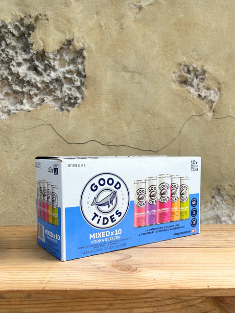 Good Tides Mixed Vodka Seltzer 10 Pack